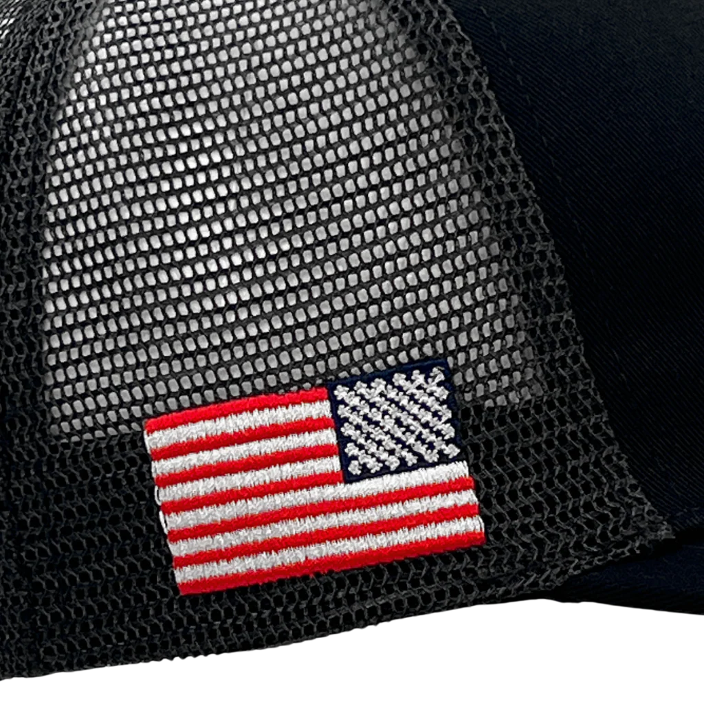 MAXL Mesh Flat Brim Hat - Black - Image 3
